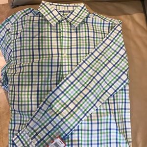 Boys dress shirt and navy blue pants new